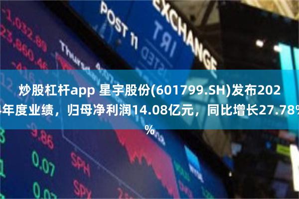 炒股杠杆app 星宇股份(601799.SH)发布2024年度业绩，归母净利润14.08亿元，同比增长27.78%