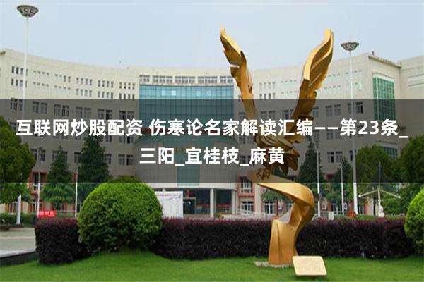 互联网炒股配资 伤寒论名家解读汇编——第23条_三阳_宜桂枝_麻黄