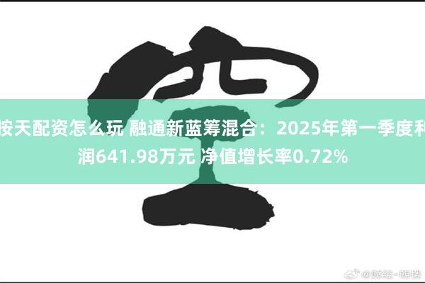 按天配资怎么玩 融通新蓝筹混合：2025年第一季度利润641.98万元 净值增长率0.72%