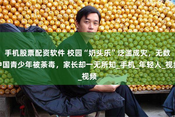 手机股票配资软件 校园“奶头乐”泛滥成灾，无数中国青少年被荼毒，家长却一无所知_手机_年轻人_视频